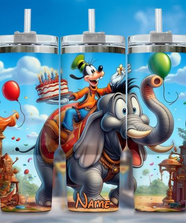 Goofy Cartoon Custom Stanley Quencher 40Oz Stainless Steel Tumbler With Handle