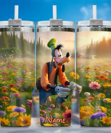Goofy Cartoon Custom Stanley Quencher 40Oz Stainless Steel Tumbler With Handle