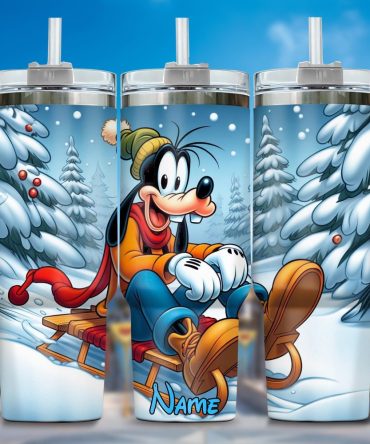 Goofy Cartoon Custom Stanley Quencher 40Oz Stainless Steel Tumbler With Handle