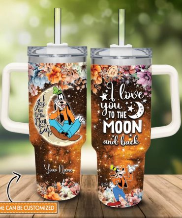 Goofy Mickey Mouse And Friends Cartoon Custom Stanley Quencher 40Oz Stainless Steel Tumbler With Handle