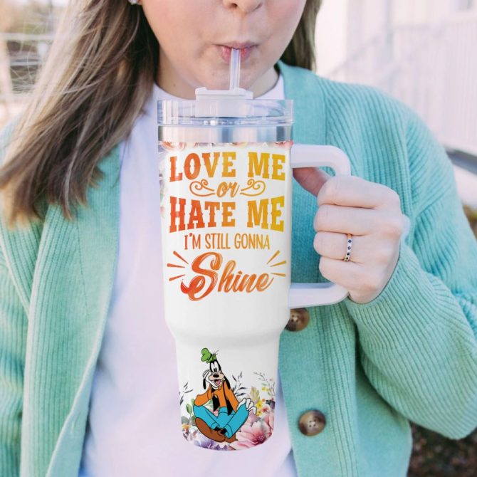 Goofy Mickey Mouse And Friends Cartoon Custom Stanley Quencher 40Oz Stainless Steel Tumbler With Handle - Image 5