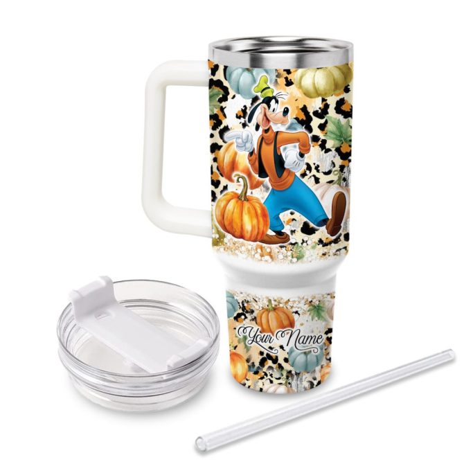 Goofy Mickey Mouse And Friends Cartoon Custom Stanley Quencher 40Oz Stainless Steel Tumbler With Handle - Image 3