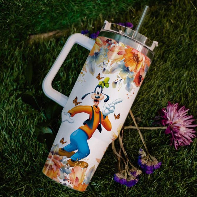 Goofy Mickey Mouse And Friends Cartoon Custom Stanley Quencher 40Oz Stainless Steel Tumbler With Handle - Image 6