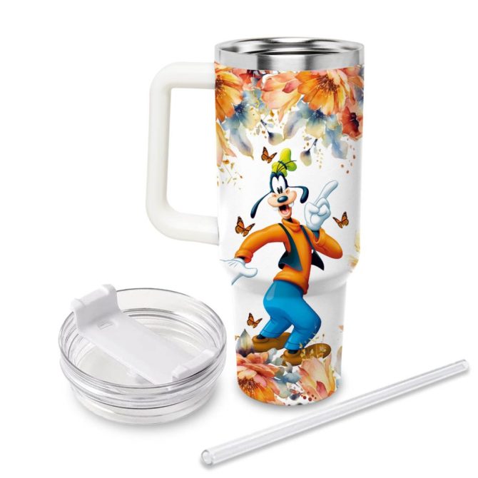Goofy Mickey Mouse And Friends Cartoon Custom Stanley Quencher 40Oz Stainless Steel Tumbler With Handle - Image 2