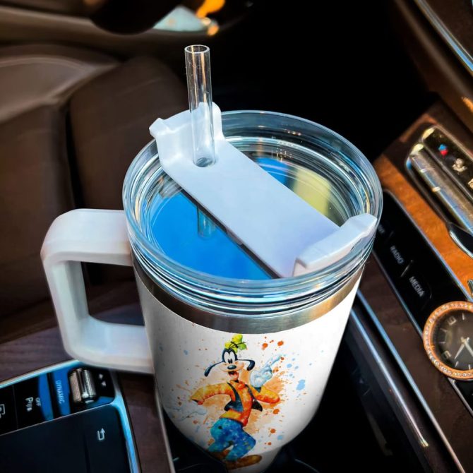 Goofy Mickey Mouse And Friends Cartoon Custom Stanley Quencher 40Oz Stainless Steel Tumbler With Handle - Image 4
