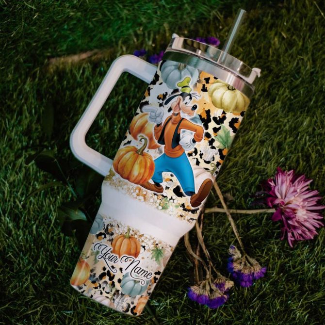 Goofy Mickey Mouse And Friends Cartoon Custom Stanley Quencher 40Oz Stainless Steel Tumbler With Handle - Image 7