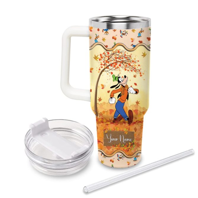 Goofy Mickey Mouse And Friends Cartoon Custom Stanley Quencher 40Oz Stainless Steel Tumbler With Handle - Image 2