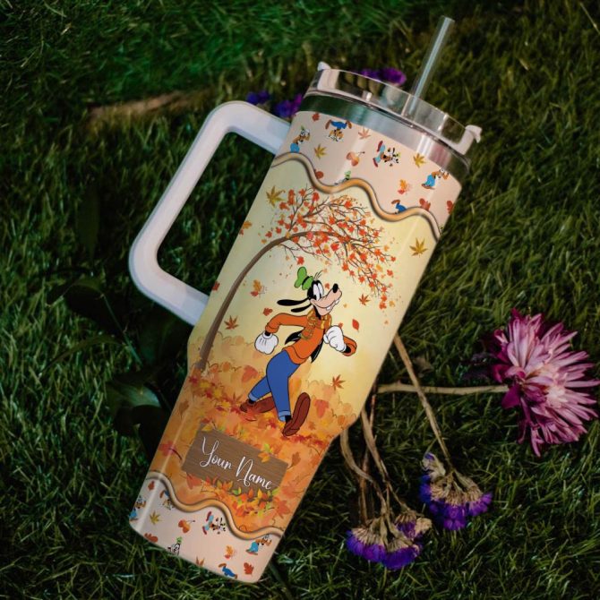 Goofy Mickey Mouse And Friends Cartoon Custom Stanley Quencher 40Oz Stainless Steel Tumbler With Handle - Image 6