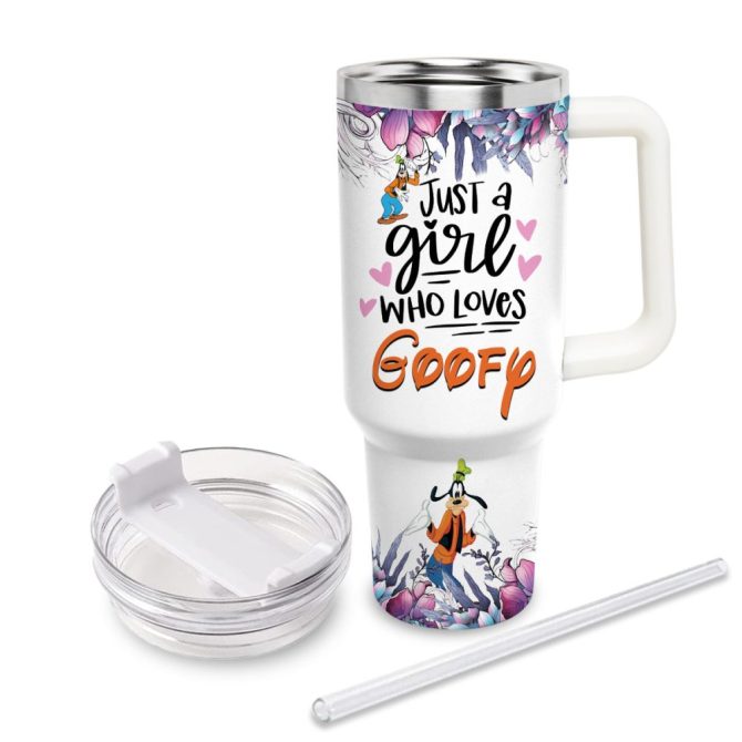 Goofy Mickey Mouse And Friends Cartoon Custom Stanley Quencher 40Oz Stainless Steel Tumbler With Handle - Image 3
