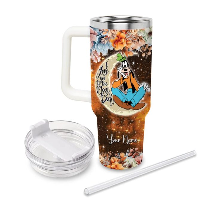 Goofy Mickey Mouse And Friends Cartoon Custom Stanley Quencher 40Oz Stainless Steel Tumbler With Handle - Image 2