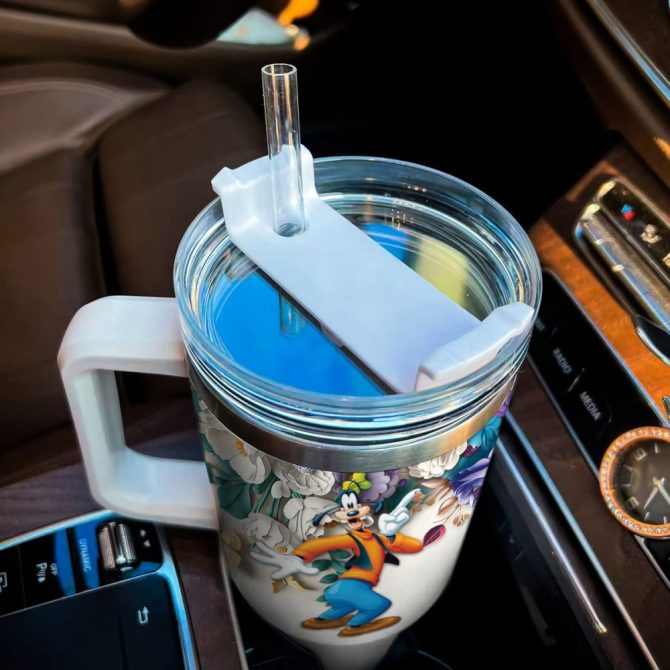 Goofy Mickey Mouse And Friends Cartoon Custom Stanley Quencher 40Oz Stainless Steel Tumbler With Handle - Image 4