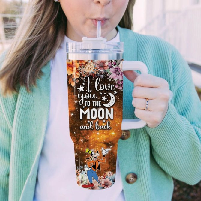Goofy Mickey Mouse And Friends Cartoon Custom Stanley Quencher 40Oz Stainless Steel Tumbler With Handle - Image 5