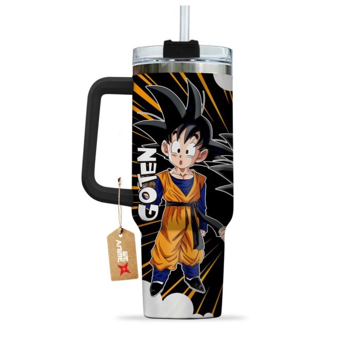 Goten Dragon Ball Z Anime Custom Stanley Quencher 40Oz Stainless Steel Tumbler - Image 4