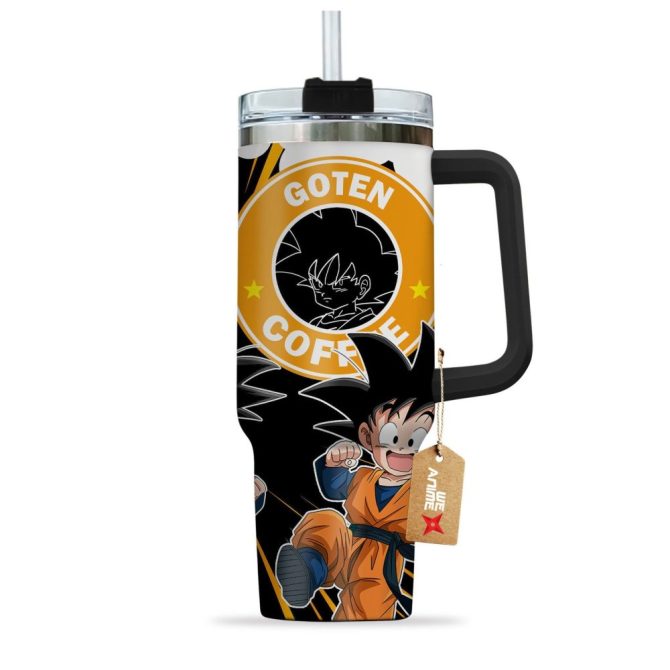 Goten Dragon Ball Z Anime Custom Stanley Quencher 40Oz Stainless Steel Tumbler - Image 3