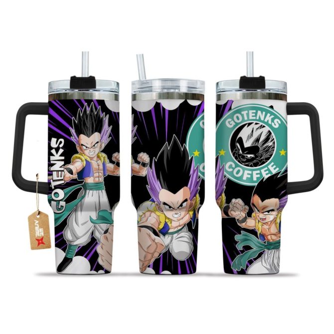 Gotenks Dragon Ball Z Anime Custom Stanley Quencher 40Oz Stainless Steel Tumbler