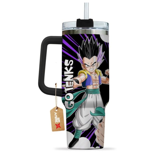 Gotenks Dragon Ball Z Anime Custom Stanley Quencher 40Oz Stainless Steel Tumbler - Image 4