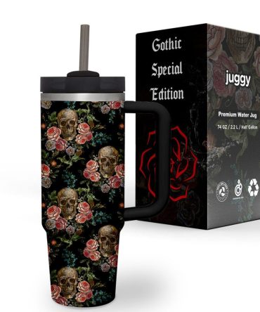 Gothic Skulls Custom Stanley Quencher 40Oz Stainless Steel Tumbler