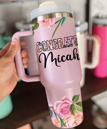 Graduation Custom Stanley Quencher 40Oz Stainless Steel Tumbler