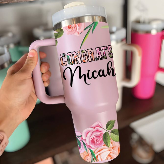 Graduation Custom Stanley Quencher 40Oz Stainless Steel Tumbler