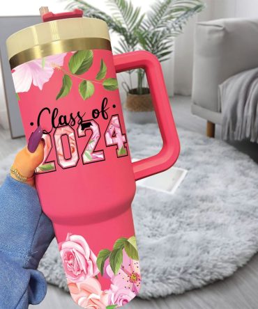 Graduation Custom Stanley Quencher 40Oz Stainless Steel Tumbler