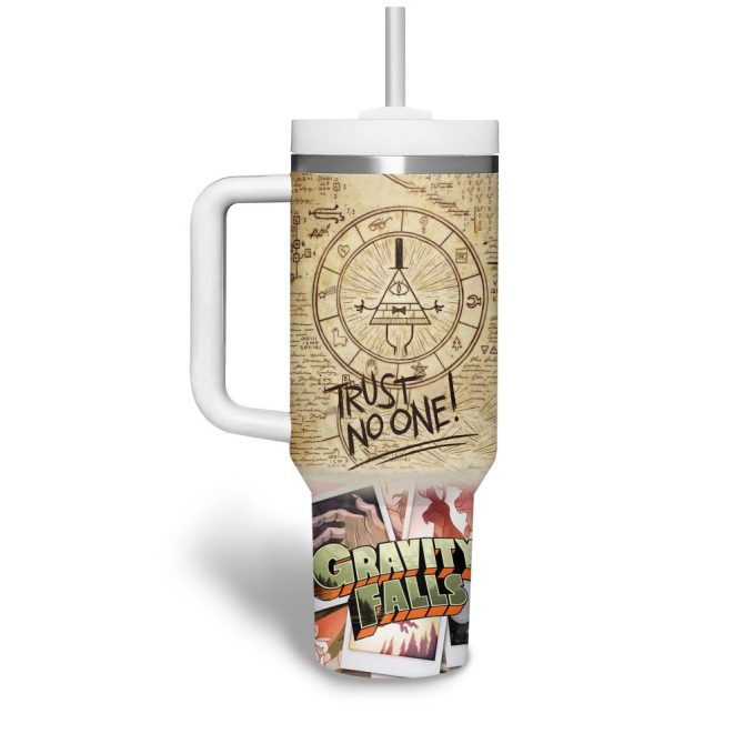 Gravity Falls Tv Series Custom Stanley Quencher 40Oz Stainless Steel Tumbler - Image 3