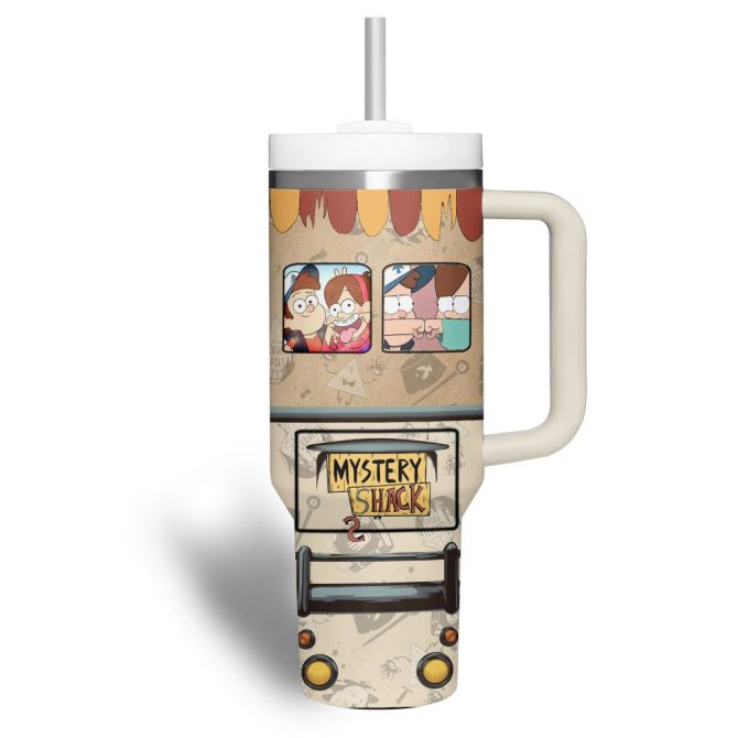 Gravity Falls Tv Series Custom Stanley Quencher 40Oz Stainless Steel Tumbler - Image 3