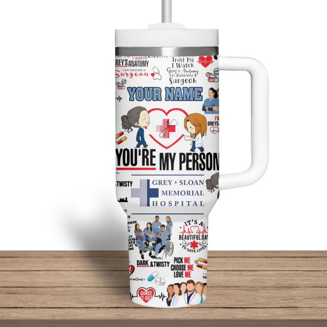 Gray #8217;S Anatomy Movies Custom Stanley Quencher 40Oz Stainless Steel Tumbler - Image 8