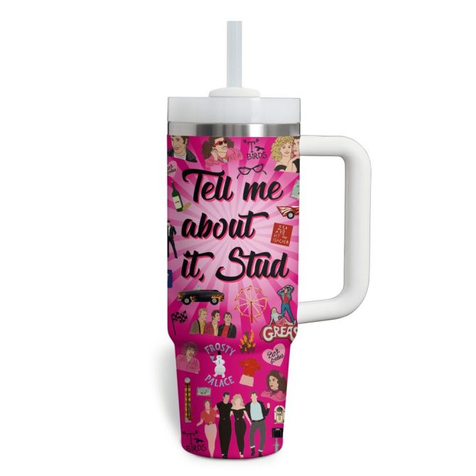 Grease Movies Custom Stanley Quencher 40Oz Stainless Steel - Image 3