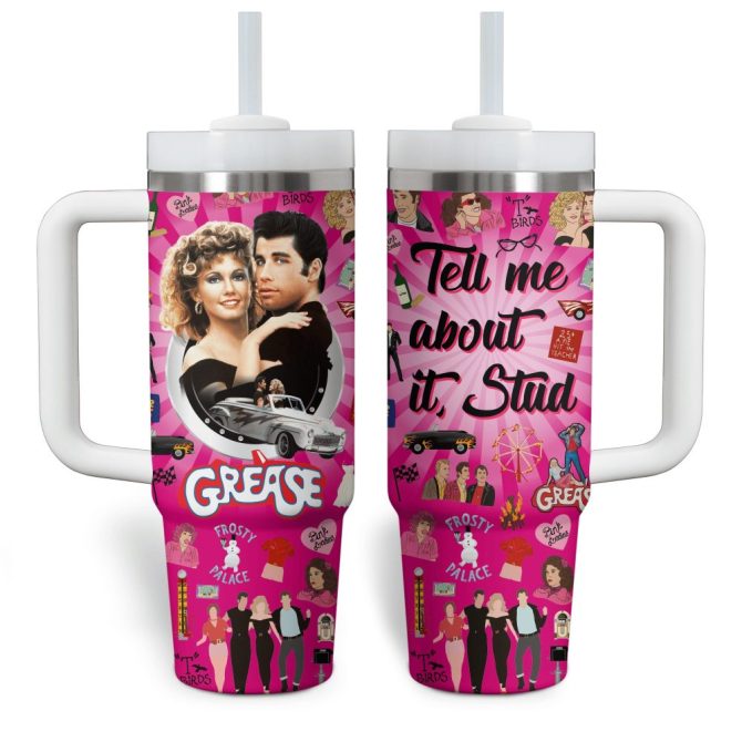 Grease Movies Custom Stanley Quencher 40Oz Stainless Steel