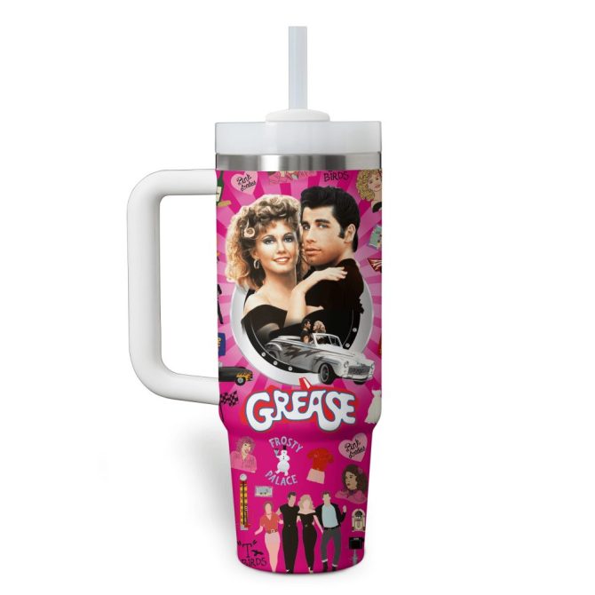 Grease Movies Custom Stanley Quencher 40Oz Stainless Steel - Image 2