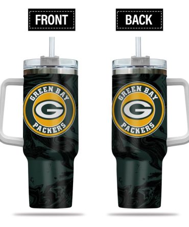 Green Bay Packers Nfl Custom Stanley Quencher 40Oz Stainless Steel Tumbler With Handle