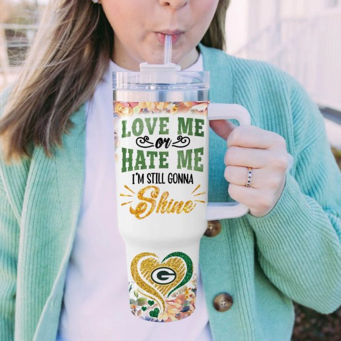 Green Bay Packers Nfl Custom Stanley Quencher 40Oz Stainless Steel Tumbler - Image 5