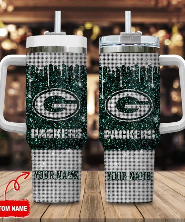 Green Bay Packers Nfl Custom Stanley Quencher 40Oz Stainless Steel Tumbler With Handle