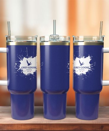 Grey Goose Vodka Drinks Custom Stanley Quencher 40Oz Stainless Steel Tumbler With Handle