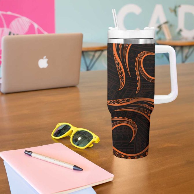 Guam Coat Of Arms Custom Stanley Quencher 40Oz Stainless Steel Tumbler - Image 5