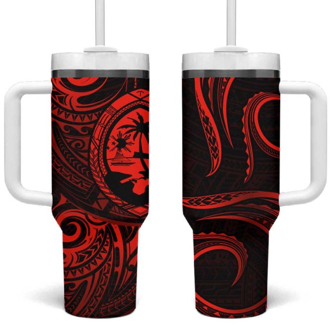 Guam Coat Of Arms Custom Stanley Quencher 40Oz Stainless Steel Tumbler