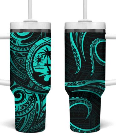 Guam Coat Of Arms Custom Stanley Quencher 40Oz Stainless Steel Tumbler