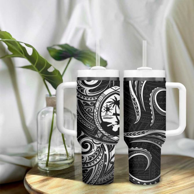 Guam Coat Of Arms Custom Stanley Quencher 40Oz Stainless Steel Tumbler - Image 9