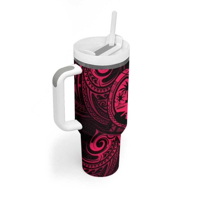 Guam Coat Of Arms Custom Stanley Quencher 40Oz Stainless Steel Tumbler - Image 2