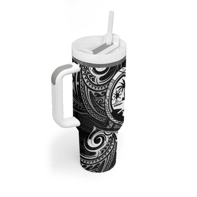 Guam Coat Of Arms Custom Stanley Quencher 40Oz Stainless Steel Tumbler - Image 2