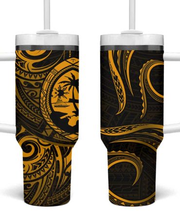 Guam Coat Of Arms Custom Stanley Quencher 40Oz Stainless Steel Tumbler
