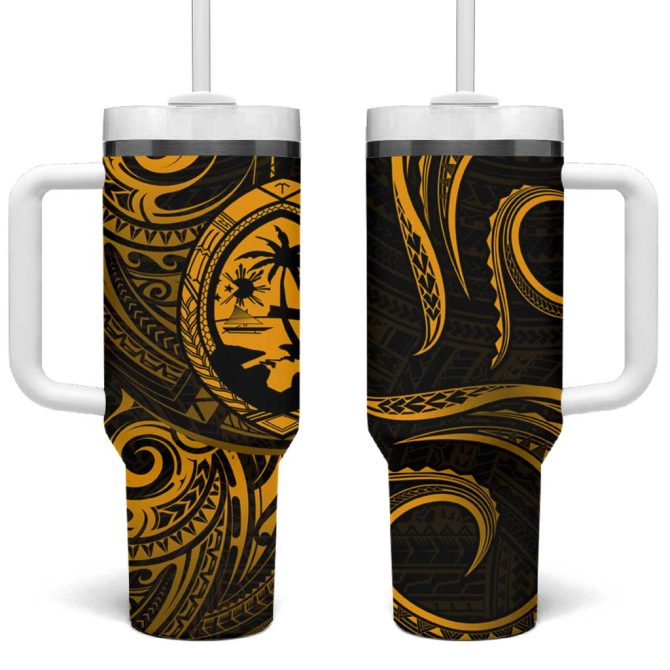 Guam Coat Of Arms Custom Stanley Quencher 40Oz Stainless Steel Tumbler