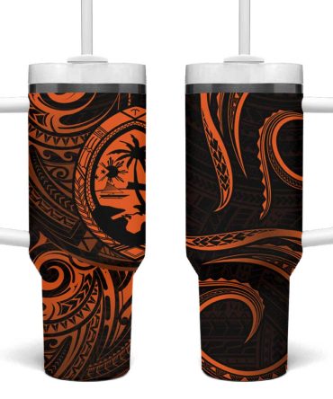 Guam Coat Of Arms Custom Stanley Quencher 40Oz Stainless Steel Tumbler