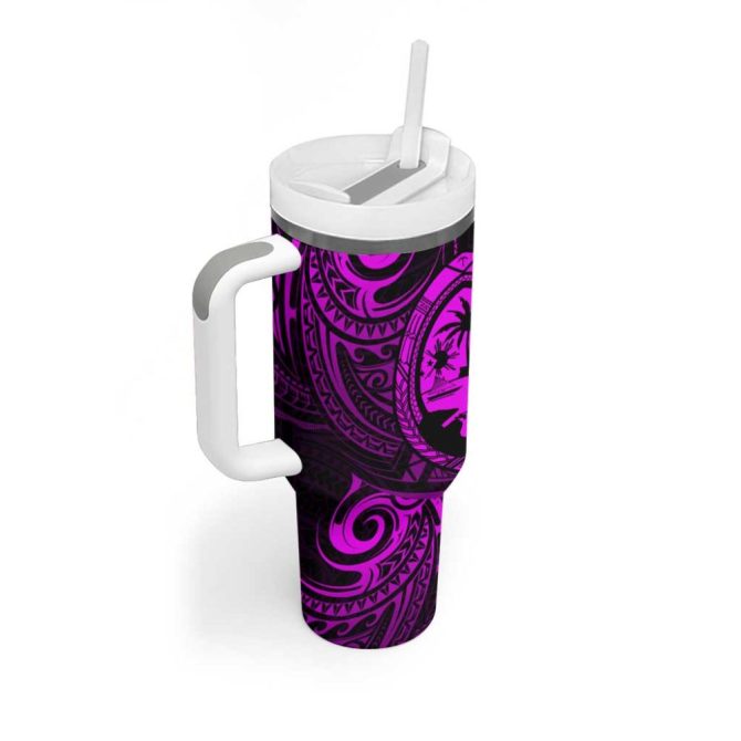 Guam Coat Of Arms Custom Stanley Quencher 40Oz Stainless Steel Tumbler - Image 2