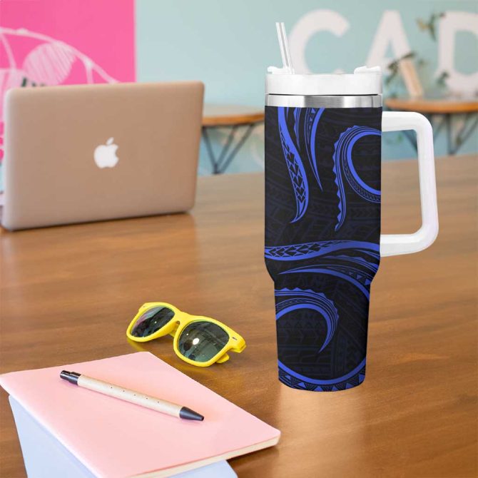 Guam Coat Of Arms Custom Stanley Quencher 40Oz Stainless Steel Tumbler - Image 5