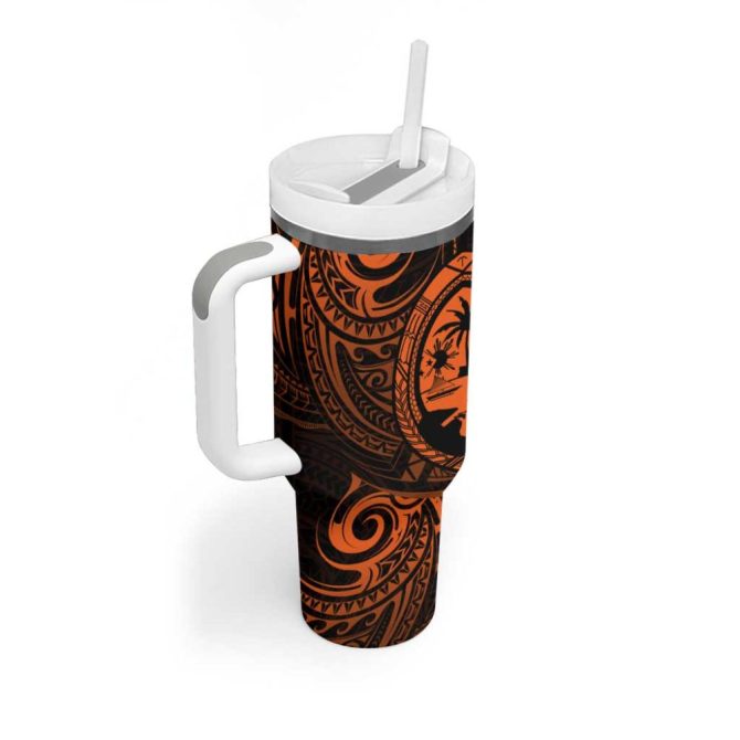 Guam Coat Of Arms Custom Stanley Quencher 40Oz Stainless Steel Tumbler - Image 2