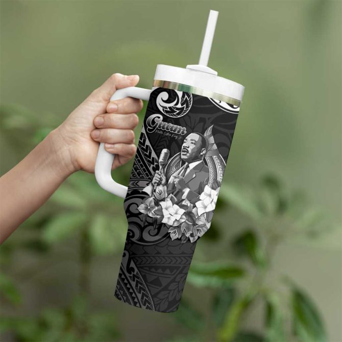 Guam Mlk Day The Legacy Of Mlk Custom Stanley Quencher 40Oz Stainless Steel Tumbler With Handle - Image 3