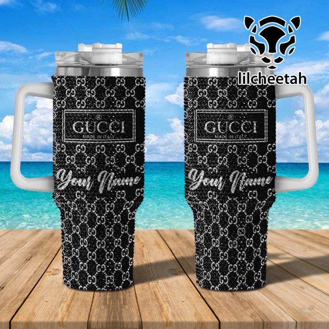 Gucci Brand Custom Stanley Quencher 40Oz Stainless Steel Tumbler With Handle - Image 2