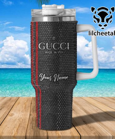 Gucci Brand Custom Stanley Quencher 40Oz Stainless Steel Tumbler With Handle