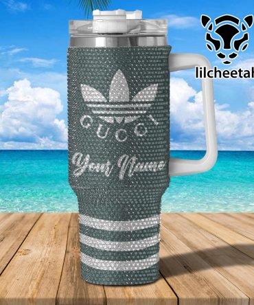 Gucci Brand Custom Stanley Quencher 40Oz Stainless Steel Tumbler With Handle